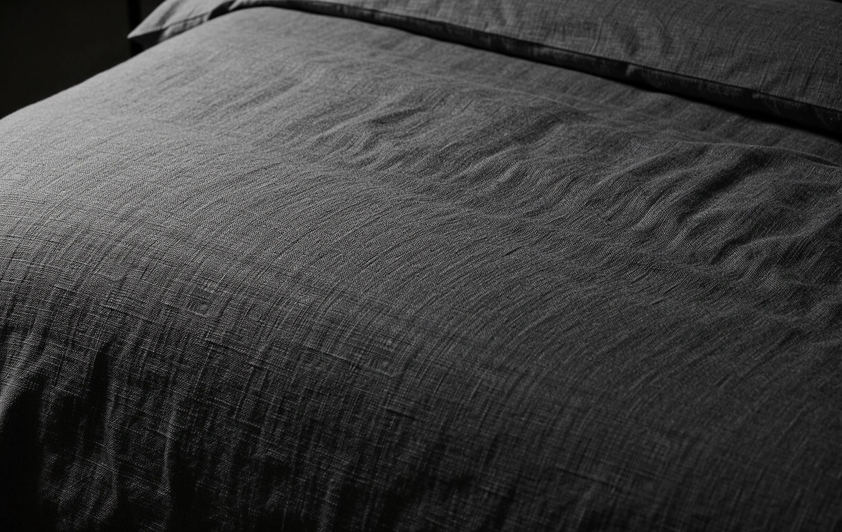 Textur von hochwertigem Leinen für optimalen Schlaf